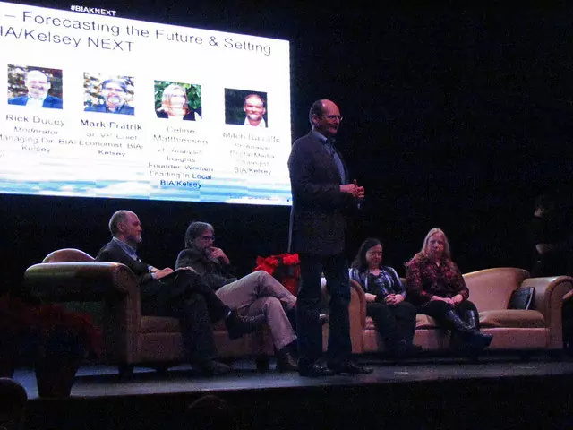 Mitch Ratcliffe, Mark Fratrik, Rick Ducey, Suzanne Ackley and Celine Matthiessen