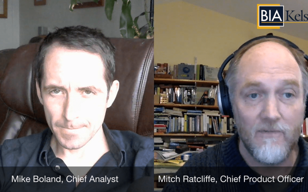 BIA/Kelsey LIVE, Episode 16: Facebook Earnings, Virtual Baristas and Sizing the On-Demand Economy